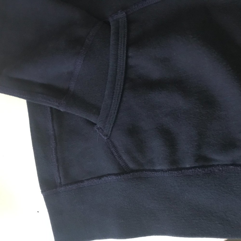 REIGNING CHAMP Men Pullover Terry Hoodie Navy Smal - Picture 5 of 13